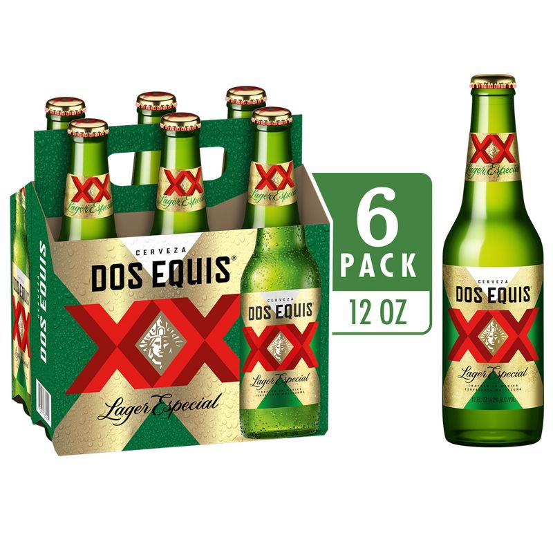 Dos Equis Mexican Lager Beer - 6pk/12 fl oz Bottles, 1 of 6