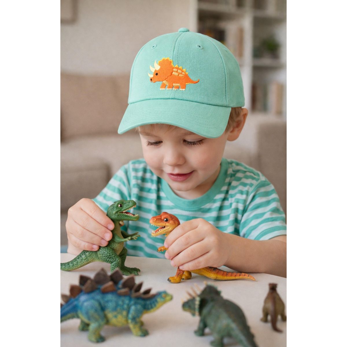 Bits & Bows Triceratops Baseball Hat - thumbnail 2