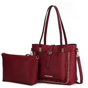 MKF Collection Raya Vegan Leather Women’s Shoulder Bag with Crossbody Pouch by Mia K - 1 of 4