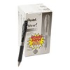 Pentel WOW! Ballpoint Pen Value Pack, Retractable, Medium 1 mm, Black Ink, Smoke/Black Barrel, 36/Pack - 4 of 4