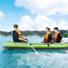 VEVOR Inflatable Boat, 3-Person Inflatable Fishing Boat, Strong PVC Portable Boat Raft Kayak, 45.6" Aluminum Oars, High-Output Pump - 2 of 4