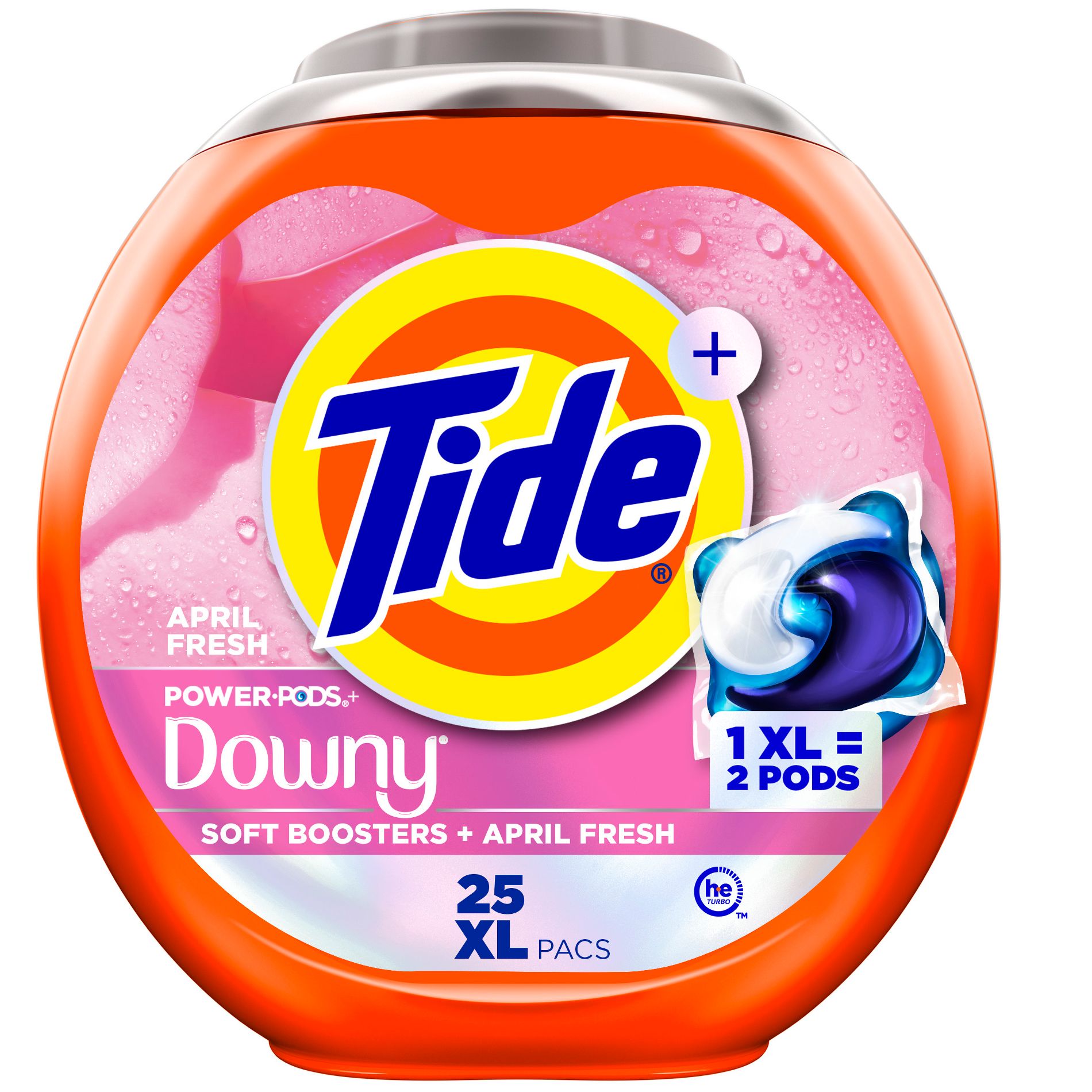 Tide April Fresh Power Pods with Downy HE Compatible Laundry Detergent Pacs