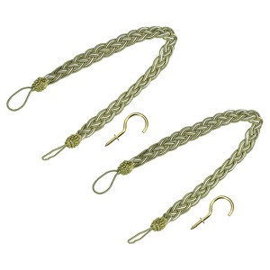 Unique Bargains Hand Woven Decorative Braided Curtain Tiebacks - 1 of 4