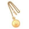Black Bow Jewelry Charles Hubert Gold Finish Brass White Dial 42mm Pocket Watch - 4 of 4