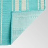 5'3" x 7' Nador Outdoor Rug Teal/Ivory - Christopher Knight Home: Modern Loomed Polypropylene, Water-Resistant - 2 of 4