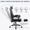 Mesh Ergonomic Office Chair, Home Office Computer Desk Chair with Adjustable Headrest and Backrest, Comfortable Lumbar Support with Wheels 360 Swivel - 4 of 4