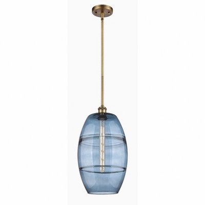 Vaz - 1 Light Stem Hung Mini Pendant In Industrial Style-18.5 Inches Tall and 10 Inches Wide