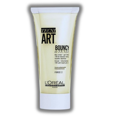 L'Oreal Tecni Art BOUNCY & TENDER Curl-Defining Gel (5 oz) Loreal Creme Hair Curling Cream | Adds Frizz Resistance and Softness