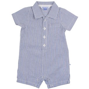 RuggedButts Baby Toddler Boys Short Sleeve Button-Up Romper - 1 of 4