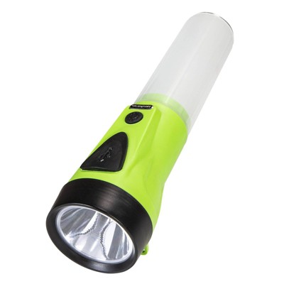 Lime Green ABS Plastic Rechargeable LED Flashlight Power Bank