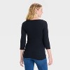 3/4 Sleeve Boat Neck Maternity T-Shirt - Isabel Maternity by Ingrid & Isabel™ - 2 of 3