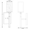 Progress Lighting Gresham 1-Light Wall Bracket, Graphite Finish, Seeded Glass Shade - 3 of 4