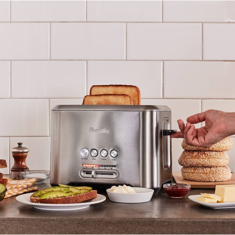 Breville A Bit More 2 Slice Stainless Steel Toaster, 5 of 6