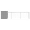 vidaXL Chicken Cage Light Grey Galvanized Steel Large Doors - 4 of 4