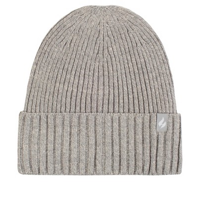 Women's LITE Olivia Rib Knit Roll Up Hat | Size One Size - Cloud Grey