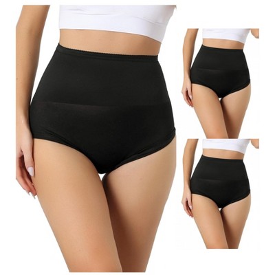 INSPIRE CHIC Women's High Waisted Light Breathable Control Panties 3 Packs
