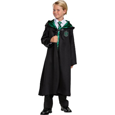 Disguise Kids' Prestige Harry Potter Slytherin Robe Costume - Size 4-6 