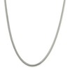 Black Bow Jewelry 4mm Sterling Silver Solid Classic Round Snake Chain Necklace - 3 of 4