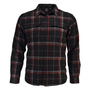Burnside Mens Modern Fit Yarn Dyed Point Collar Flannel Shirt - 1 of 3