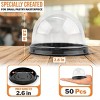 50-Pack Spooky Mini Cupcake Containers for Trick-or-Treat, 2.8x2.8 IN Plastic Food Grade - 2 of 4
