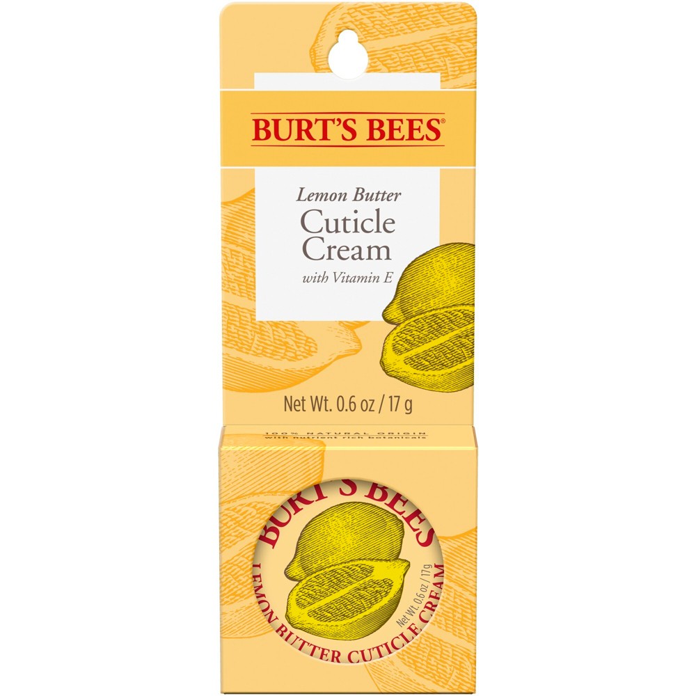 Photos - Nail Polish Burts Bees Burt's Bees Lemon Butter Cuticle Cream - 0.6oz 