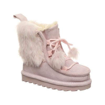 dusky pink boots