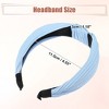 Unique Bargains Girl's Knotted Headband Green Blue 1.18" Wide 6 Pcs - 4 of 4