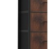 Gulches Wardrobe Storage Cabinet - Brown & Black, Cloth Pull-Out Iron Rack, Model 10 Drawers - 4 of 4