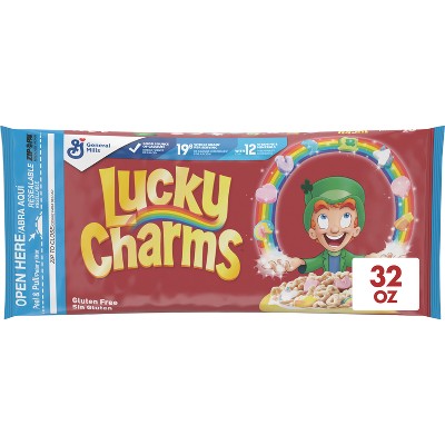 Lucky Charms Minis Cereal with Marshmallows, Kids Breakfast Cereal