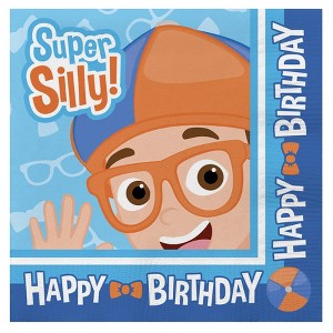 Treasures Gifted Blippi Napkins - Blippi Party Supplies - 48 Pack - 1 of 1