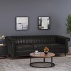 Drury Contemporary Channel Stitch 3 Seater Sofa with Nailhead Trim - Christopher Knight Home - image 2 of 4