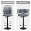 ODK Bar Stools Set of 4, Swivel Bar Chairs, Counter Height Adjustable Bar Stools Kitchen Island Barstools Set, Modern Armless Chairs for Dining Room - 3 of 4
