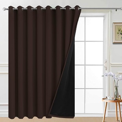 Yakamok Room Darkening Thermal Insulated Blackout Curtains for Bedroom (W100 x L96,Chocolate Brown 1 Panel)