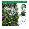 20x20 Inch Artificial Grass Wall Panels (20 Zip Tiles) - Greenery Backdrop & Privacy Screen - 12-Pack for Indoor/Outdoor Decor - 2 of 4