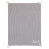 NoJo Loved Gray Chenille Super Soft Pom Pom Baby Blanket with Embroidery - 2 of 3