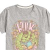 Boys' - Marvel - Hulk Floral Short Sleeve Graphic T-Shirt - 2 of 4