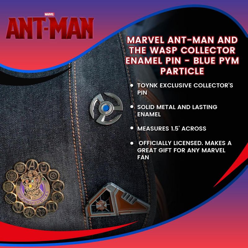 SalesOne LLC Marvel Ant-Man and the Wasp Collector Enamel Pin - Blue Pym Particle, 4 of 5