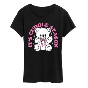 Women's - Instant Message - Its Cuddle Season Short Sleeve Graphic T-Shirt - 1 of 4