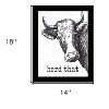 HomeRoots Herd That Black Framed Print Bathroom Wall Art - 3 of 3