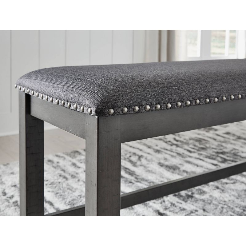 Myshanna Double Upholstered Two-Tone Dining Bench Gray - Signature Design by Ashley, 4 of 7