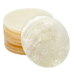 Bright Creations 20 Pack Round Capiz Sea Shells with Holes for Jewelry Making, Decoration, DIY Arts & Crafts, 2.5 in - 1 of 4