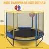 SUGIFT 60'' Kids Trampoline with Safety Enclosure Net, Basketball Hoop & Dartboard, Indoor Outdoor Toddler Trampoline - 4 of 4