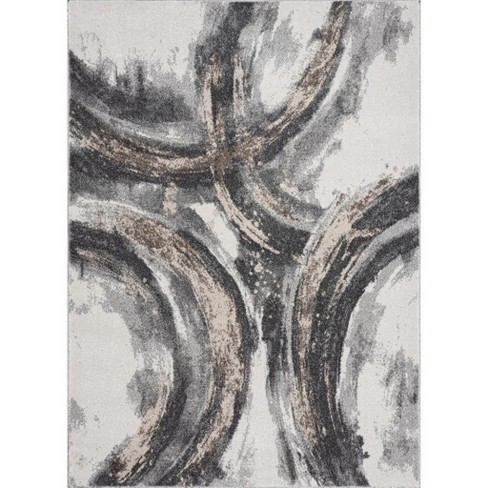 Luxe Weavers Abstract Modern Area Rug, Beige 4x5 : Target