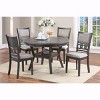 NicBex Set of 2 Vintage Dining Chairs, Solid Rubberwood Frame & Unique Back, Upholstered Kitchen Side Chairs for Multi-Room - 2 of 4