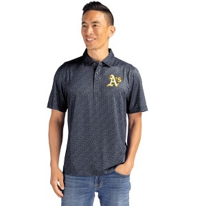 Athletics Cutter & Buck Pike Eco Pebble Print Stretch Recycled Mens Polo - 1 of 1