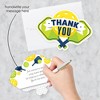 Big Dot of Happiness Let’s Rally - Pickleball - Shaped Thank You Cards - Birthday or Retirement Party Thank You Note Cards with Envelopes - Set of 12 - 2 of 4