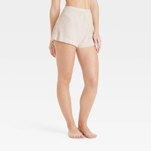 Women's Cozy Ribbed Shorts - Auden™ - 1 of 4