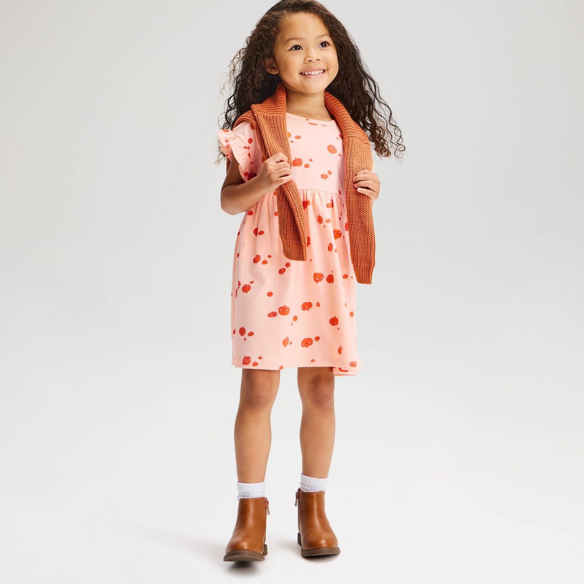 Baby & Toddler Girls' Halloween Short Sleeve Dress - Cat & Jack™ - thumbnail 8