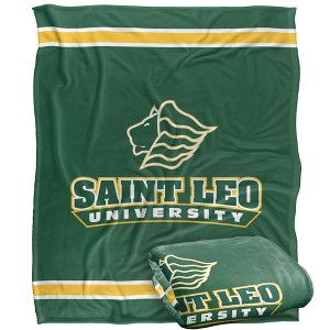 Saint Leo University Primary Logo Silky Touch Blanket White 50x60 - 1 of 4