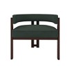 TOAOTBNBO Mid-Century Accent Chairs Set of 2, Teddy Upholstered Armchairs with Open Back Cozy Reading Chair with 3 Legs for Living Room - 2 of 4